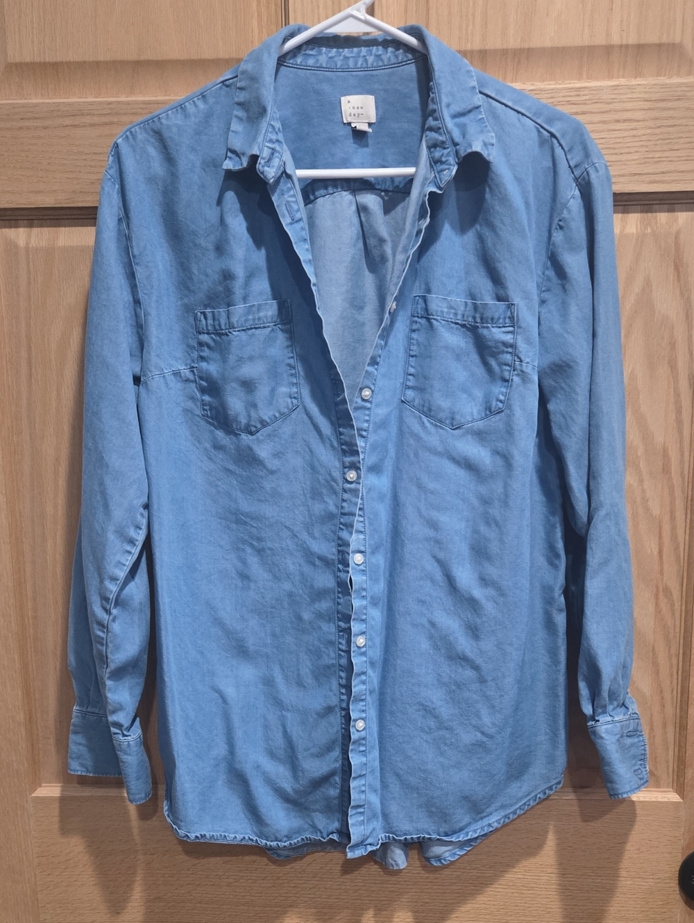 A New Day Denim Chambray Shirt L